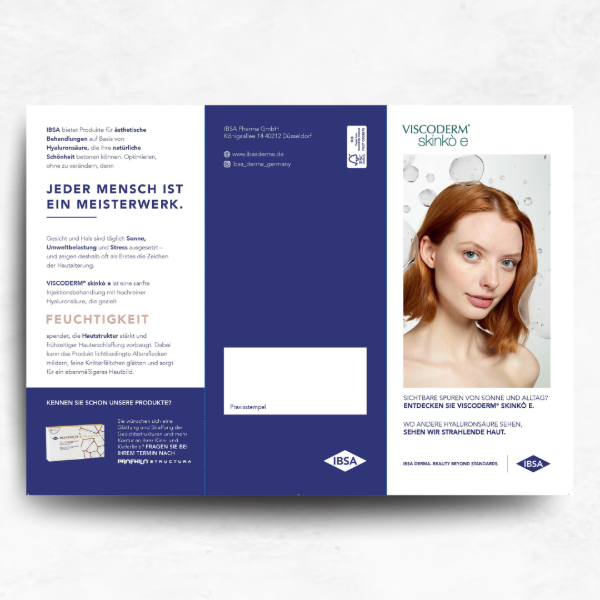 Bild von Patientenflyer VISCODERM® skinkó e 10 stk