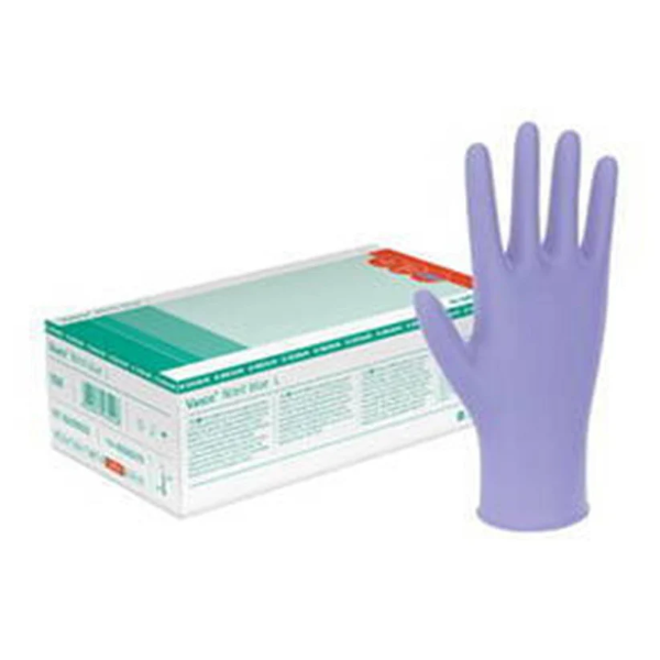 Bild von Vasco Nitril Blue Untersuchungshandschuhe L (150 stk)